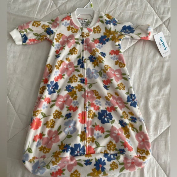 2 NEW 3 mo carters fleece sleep sacks - Picture 3 of 4